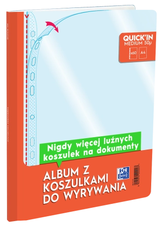 ALBUM Z KOSZULKAMI KRYSTALICZNYMI DO WYRYWANIA OXFORD A4/50 MIC.