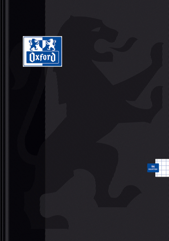 BRULION OXFORD ESSE A4/96K KRATKA Z MARGINESEM CZARNY