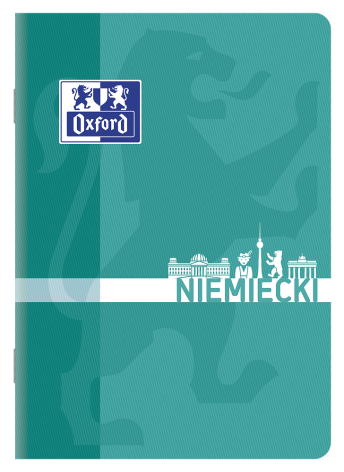 ZESZYT OXFORD NIEMIECKI A5/60K KRATKA Z MARGINESEM