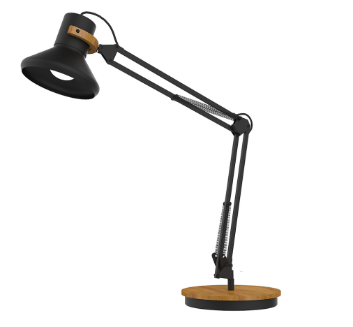 LAMPKA BIURKOWA UNILUX BAYA BAMBOO CZARNY