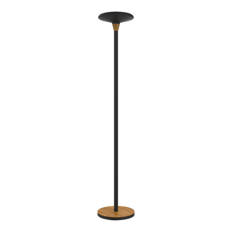 LAMPKA PODŁOGOWA UNILUX BALY BAMBOO CZARNY/DREWNO