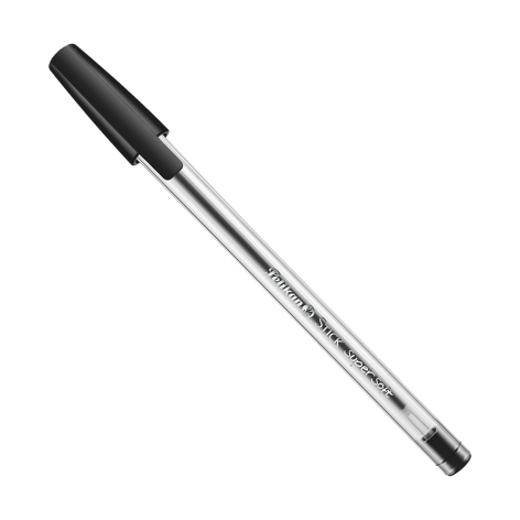 DŁUGOPIS PELIKAN STICK SUPER SOFT K86 CZARNY DISP. 50 SZT.