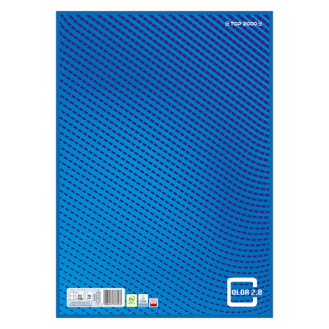 PAPIER KANCELARYJNY TOP 2000 COLOR 2.0 A3/100K KRATKA NIEBIESKI