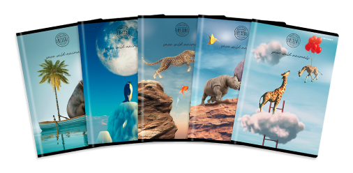 ZESZYT TOP 2000 AMAZING ANIMALS A5/80K KRATKA Z MARGINESEM