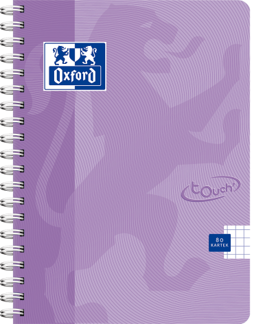 KOŁOZESZYT OXFORD TOUCH NA SPIRALI A4/80K KRATKA MIKS PASTELOWY