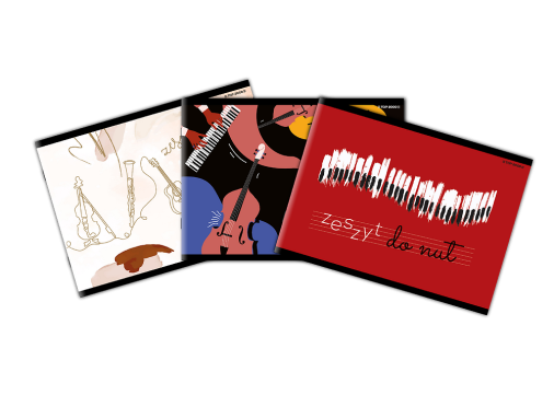 ZESZYT TOP 2000 MUZYKA A5/16K PIĘCIOLINIA