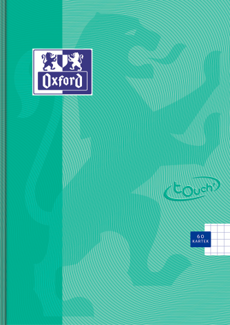 BRULION MO OXFORD TOUCH PASTEL A5/60K KRATKA Z MARGINESEM TURKUSOWY