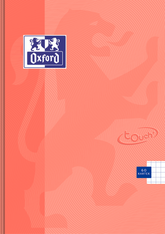 BRULION MO OXFORD TOUCH PASTEL A5/60K KRATKA Z MARGINESEM KORALOWY