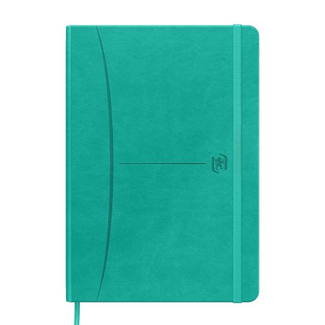 NOTATNIK OXFORD SIGNATURE A5/104K KROPKI TURKUSOWY