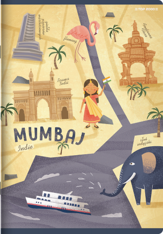 ZESZYT TOP 2000 CITIES OF THE WORLD A5/32K KRATKA Z MARGINESEM