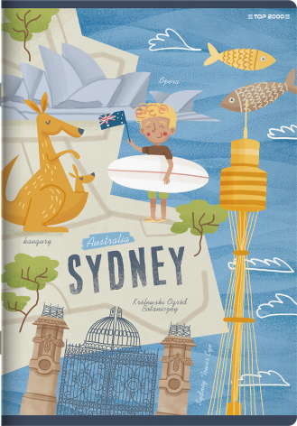 ZESZYT TOP 2000 CITIES OF THE WORLD A5/16K KRATKA