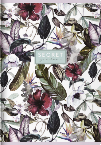 ZESZYT TOP 2000 SECRET GARDEN A5/32K LINIA Z MARGINESEM