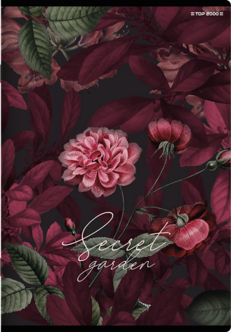 ZESZYT TOP 2000 SECRET GARDEN A5/60K LINIA Z MARGINESEM