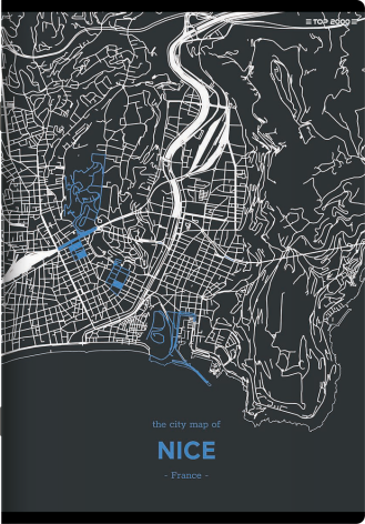 ZESZYT TOP 2000 MONOCHROME MAPPING A5/60K LINIA Z MARGINESEM
