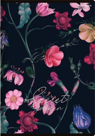 ZESZYT TOP 2000 SECRET GARDEN A5/80K LINIA Z MARGINESEM