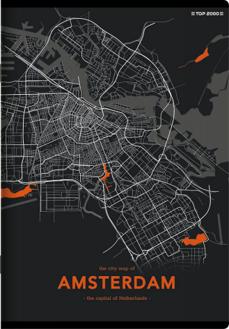 ZESZYT TOP 2000 MONOCHROME MAPPING A5/80K LINIA Z MARGINESEM