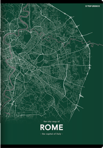 ZESZYT TOP 2000 MONOCHROME MAPPING A5/96K KRATKA Z MARGINESEM