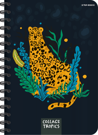 KOŁOZESZYT TOP 2000 COLLAGE TROPICS B5/96 KRATKA