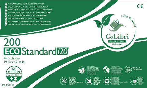 OKŁADKI COLIBRI ECO SHIELD - STANDARD - 120 mic. - PRZEJRZYSTE