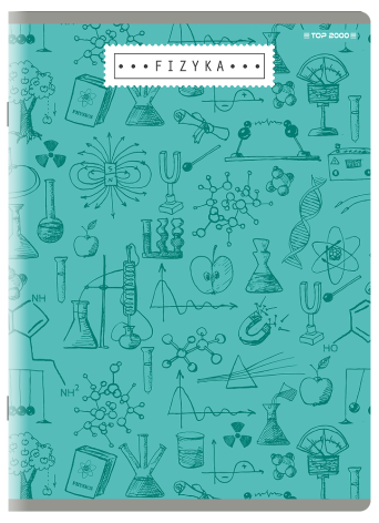 ZESZYT TOP 2000 FIZYKA A5/60K KRATKA Z MARGINESEM