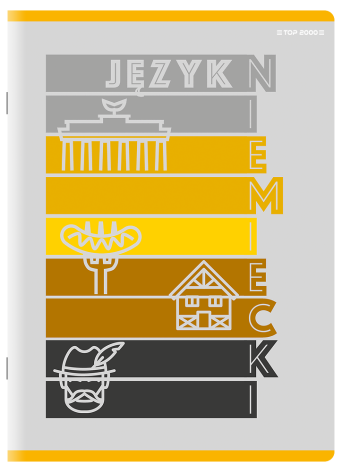 ZESZYT TOP 2000 NIEMIECKI A5/60K KRATKA Z MARGINESEM