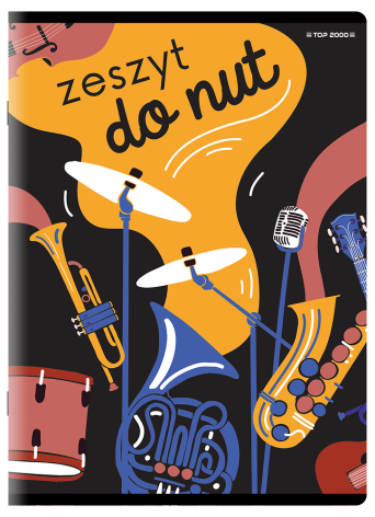 ZESZYT TOP 2000 MUZYKA A4/16K PIĘCIOLINIA