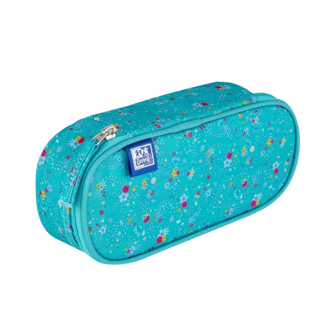 PIÓRNIK Z KLAPKĄ OXFORD FLORAL TURKUSOWY