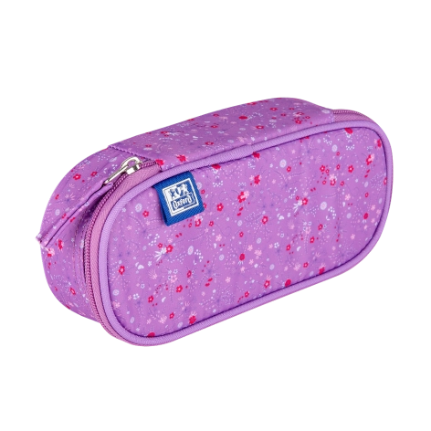 PIÓRNIK Z KLAPKĄ OXFORD FLORAL CIEMNOFIOLETOWY