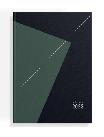 Kalendarz Top 2000 Universal 2023 B6 dzienny męski