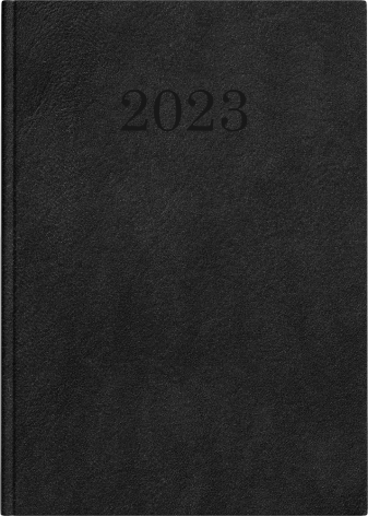 Kalendarz Top 2000 Standard 2023 A5 dzienny czarny