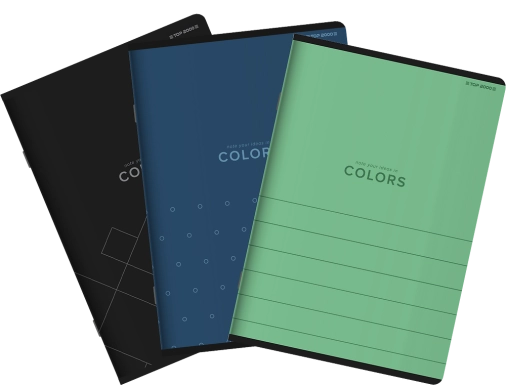 ZESZYT TOP 2000 COLORS A4/60K KRATKA MIX