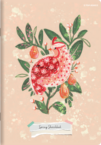 ZESZYT TOP 2000 DINO/SPRING A5/80K KRATKA Z MARGINESEM