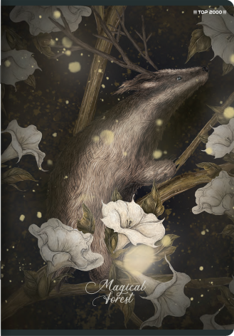 ZESZYT TOP 2000 FOREST/ICE A6/32K KRATKA