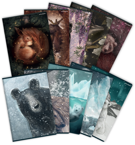 ZESZYT TOP 2000 FOREST/ICE A5/60K KRATKA Z MARGINESEM