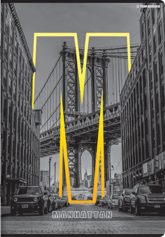 ZESZYT TOP 2000 CITY A4/96K KRATKA Z MARGINESEM