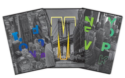 ZESZYT TOP 2000 CITY A4/96K LINIA Z MARGINESEM