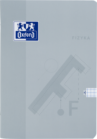 ZESZYT OXFORD FIZYKA A5/60K KRATKA Z MARGINESEM