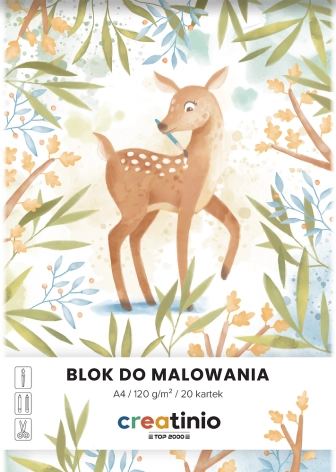 BLOK DO MALOWANIA CREATINIO A4/20K BIAŁY