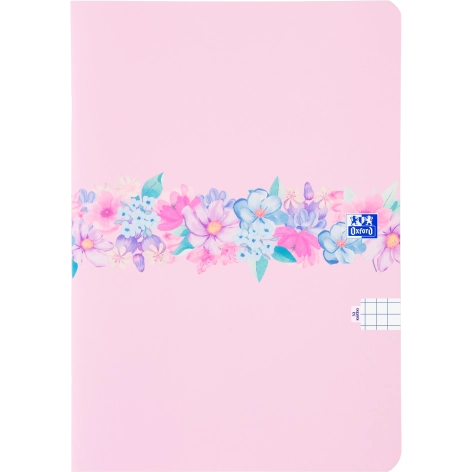 ZESZYT OXFORD FLOWERS A5/32K KRATKA Z MARGINESEM