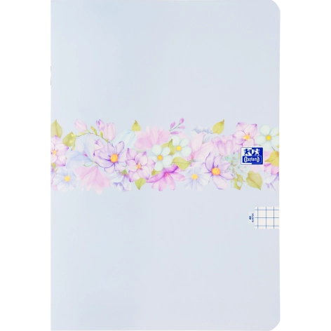 ZESZYT OXFORD FLOWERS A5/60K KRATKA Z MARGINESEM
