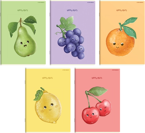 ZESZYT TOP 2000 HAPPY FRUITS A5/16K KRATKA