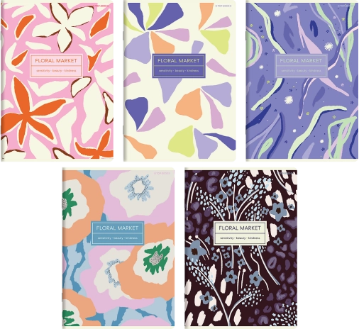 ZESZYT TOP 2000 FLORADELIC A5/60K KRATKA Z MARGINESEM