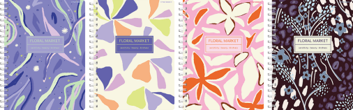 KOŁOZESZYT TOP 2000 FLORADELIC A4/80K KRATKA