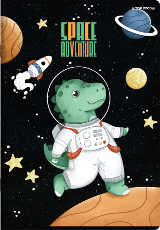 ZESZYT TOP 2000 SPACE ADVENTURE A5/16K KRATKA
