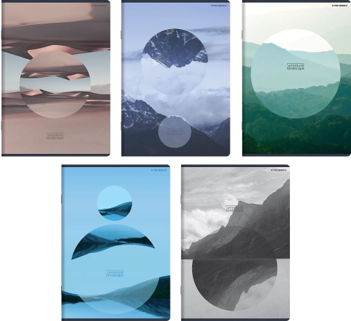 ZESZYT TOP 2000 UNNATURAL LANDSCAPE A5/60K KRATKA Z MARGINESEM