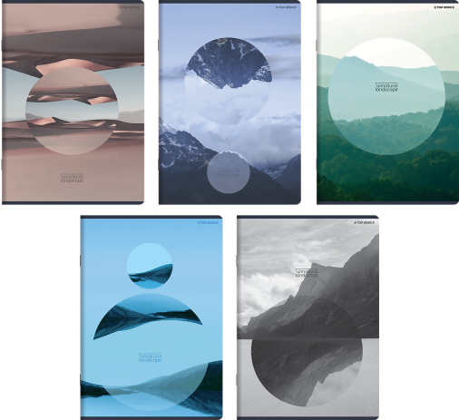 ZESZYT TOP 2000 UNNATURAL LANDSCAPE A5/60K LINIA Z MARGINESEM