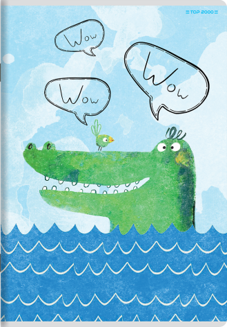 ZESZYT TOP 2000 BOY'S CARD A5/32K KRATKA Z MARGINESEM