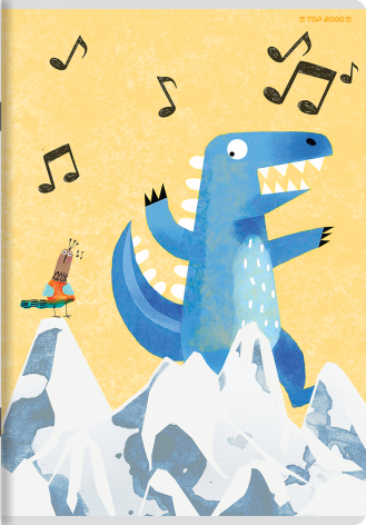 ZESZYT TOP 2000 BOY'S CARD A5/32K LINIA PODWÓJNA KOLOROWA