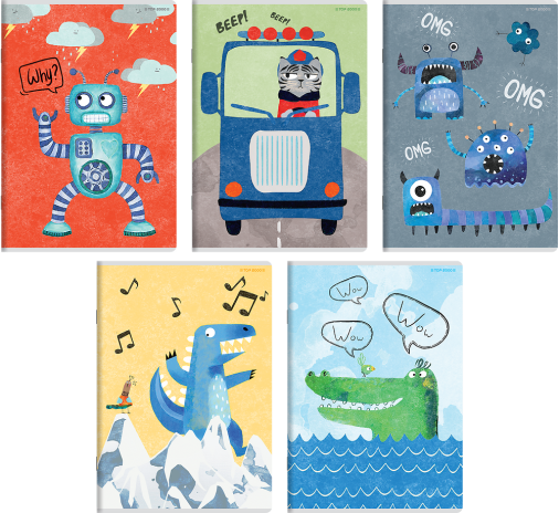 ZESZYT TOP 2000 BOY'S CARD A5/32K LINIA Z MARGINESEM