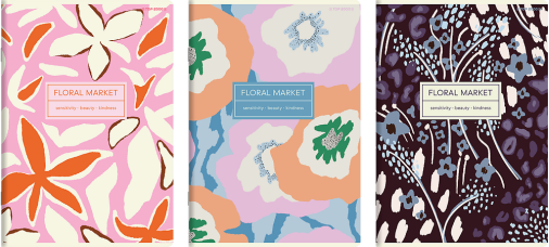 ZESZYT TOP 2000 FLORADELIC B5/80K KRATKA Z MARGINESEM